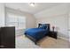 Cozy bedroom with a double bed and nightstand at 107 York Dr, Oxford, NC 27565