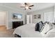 Spacious bedroom with large TV and comfortable bed at 107 York Dr, Oxford, NC 27565
