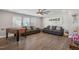 Game room with foosball table and comfortable seating at 1109 Timbercut Dr, Durham, NC 27703