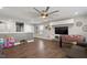 Game room with foosball table, seating area, and a large TV at 1109 Timbercut Dr, Durham, NC 27703