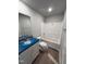 Bathroom with single vanity, shower, and tub at 16 Shiloh Dr, Lillington, NC 27546