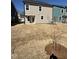 Spacious backyard ready for landscaping, perfect for outdoor activities and entertaining guests at 2405 Englemann Dr # 121, Apex, NC 27502
