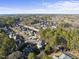 Wide aerial view of the home and surrounding neighborhood at 2500 Shadow Hills Ct Ct, Raleigh, NC 27612