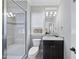 Bathroom with shower, toilet and granite vanity at 2500 Shadow Hills Ct Ct, Raleigh, NC 27612