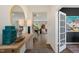 Spacious entryway offering views into the living room and a private office at 263 Hanging Elm Ln, Fuquay Varina, NC 27526