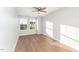 Spacious bedroom with hardwood floors and ceiling fan at 31 Burford Way, Angier, NC 27501