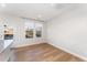 Dining area with hardwood floors and access to the backyard at 31 Burford Way, Angier, NC 27501
