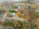 Aerial view of a house and surrounding property at 320B W Orange St, Hillsborough, NC 27278