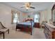 Bedroom with a double bed and wooden furniture at 505 Forrest St, Hillsborough, NC 27278