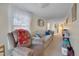 Living room with sofa, recliner, and decorative accents at 505 Forrest St, Hillsborough, NC 27278