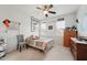 Small bedroom with twin bed and dresser at 524 Brunello Dr, Wake Forest, NC 27587