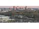 Beautiful aerial view overlooking trees to city skyline at 615 Daniels St # 316, Raleigh, NC 27605