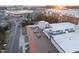 Beautiful aerial view of wooden rooftop deck overlooking city at 615 Daniels St # 316, Raleigh, NC 27605