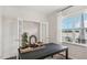 Bright office space with built-in shelving and large window at 64 Tributary Way, Fuquay Varina, NC 27526