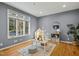 Bright playroom with large window, ' furniture, and neutral decor at 811 Oxbow Crossing Rd, Chapel Hill, NC 27516