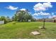 Large backyard with shed and firepit at 151 Crosscreek Ln, Angier, NC 27501