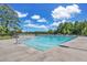 Community pool with lounge chairs and a cabana at 151 Crosscreek Ln, Angier, NC 27501