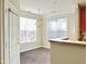 Dining area with chandelier and built in bar at 331 Providence Glen Dr, Chapel Hill, NC 27514
