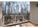 Balcony overlooking wooded area at 4015 Southpoint Lndg Way, Durham, NC 27707