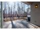 Private deck with wooded backyard views at 4015 Southpoint Lndg Way, Durham, NC 27707