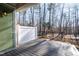 Private deck with wooded backyard views at 4015 Southpoint Lndg Way, Durham, NC 27707