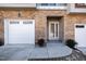Townhome entrance with attached garage and modern design at 4015 Southpoint Lndg Way, Durham, NC 27707
