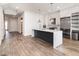 Modern kitchen with island and stainless steel appliances at 4015 Southpoint Lndg Way, Durham, NC 27707