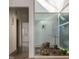 Zen atrium with natural light, rock garden, and peaceful ambiance at 6358 Pathway Ct Ct, Chapel Hill, NC 27516