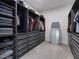 Large walk-in closet with ample shelving and drawers at 678 The Parks Dr, Pittsboro, NC 27312