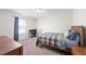 Bedroom with a twin-size bed and workspace at 70 Kinsale Ct, Fuquay Varina, NC 27526