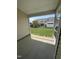 Back screened porch provides a relaxing view of the backyard and green space at 7205 Ladbrooke St, Raleigh, NC 27617