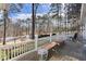 Expansive deck space offering picturesque views of the landscape, perfect for outdoor relaxation at 76527 Rice, Chapel Hill, NC 27517