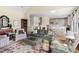 Bright living room features hardwood floors, comfortable seating and an open floor plan at 76527 Rice, Chapel Hill, NC 27517
