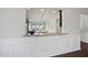 Kitchen with granite countertop and view into the living room at 821 Blackfriars Loop, Cary, NC 27519