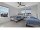 Charming bedroom with two twin beds and plenty of natural light at 1040 Myers Point Dr, Morrisville, NC 27560