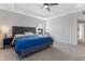 Spacious bedroom with plush carpet and ample natural light at 1040 Myers Point Dr, Morrisville, NC 27560