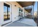 Private patio with table and chairs, adjacent to the home at 1040 Myers Point Dr, Morrisville, NC 27560