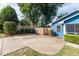 Backyard view of house with concrete patio at 105 Cooke St, Raleigh, NC 27601