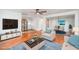 Spacious living room with hardwood floors and stylish furniture at 105 Cooke St, Raleigh, NC 27601