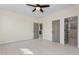 Spacious bedroom with hardwood floors and access to bathroom at 1523 Alta Vista Ln, Graham, NC 27253