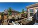 Outdoor deck features a table and chairs at 257 Macallan Dr, Burlington, NC 27215