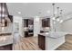Modern kitchen with stainless steel appliances and granite counters at 257 Macallan Dr, Burlington, NC 27215