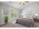 Virtually staged bedroom with a king-size bed at 2635 Broad Oaks Pl, Raleigh, NC 27603
