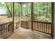 Screened porch overlooks a wooded backyard at 2635 Broad Oaks Pl, Raleigh, NC 27603