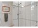 Large walk-in shower with glass enclosure and tile at 500 Sierra Vista Way, Raleigh, NC 27615