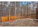 Picture of the fenced in backyard featuring mature trees at 501 Pearson Dr, Durham, NC 27713