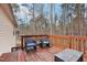 Cozy outdoor deck area perfect for relaxing and enjoying the surrounding nature at 501 Pearson Dr, Durham, NC 27713