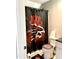 Small bathroom with toilet and shower at 55 Running Deer Path, Timberlake, NC 27583