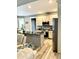 Modern kitchen with stainless steel appliances and an island at 55 Running Deer Path, Timberlake, NC 27583
