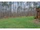 Large backyard with grassy area and tree line at 8101 Fergus Ct, Wake Forest, NC 27587